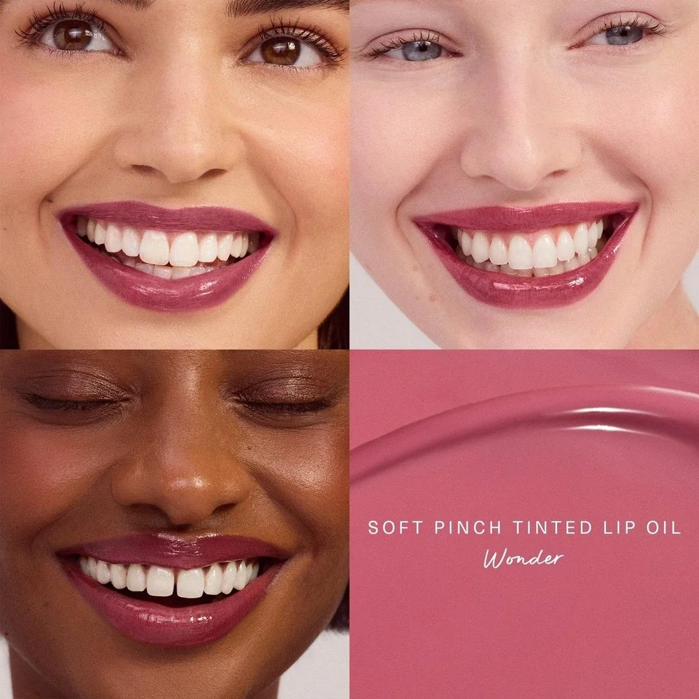 Rare Beauty Soft Pinch Tinted Lip Oil Wonder Rose Mauve 3ml NWT Clean Girl